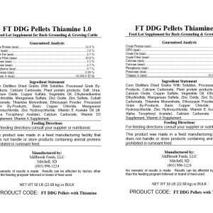 Millbrook Feeds DDG Pellets Thiamine 1.0