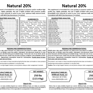 Millbrook Feeds Natural 20% Tubs