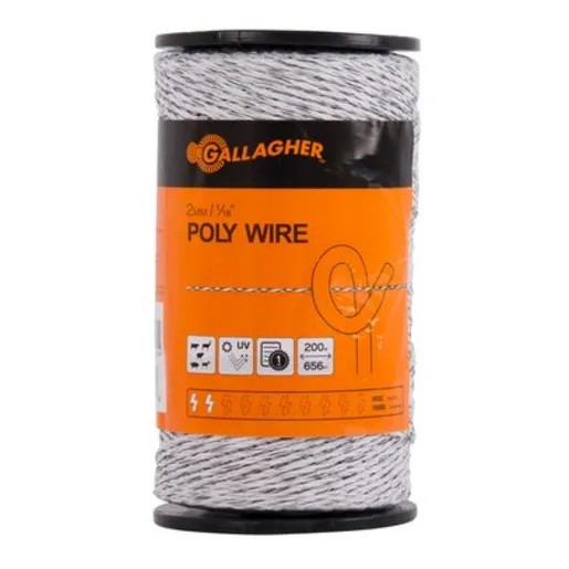 Gallagher 2mm Poly Wire, ¼ mile